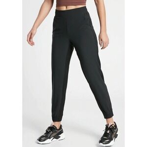 Athleta Brooklyn Legacy Mid Rise Jogger in Black Active Athleisure Size 6‎